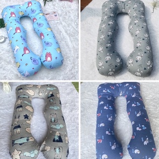 Gối chữ u bà bầu vải cotton lụa hàng đẹp giá rẻ