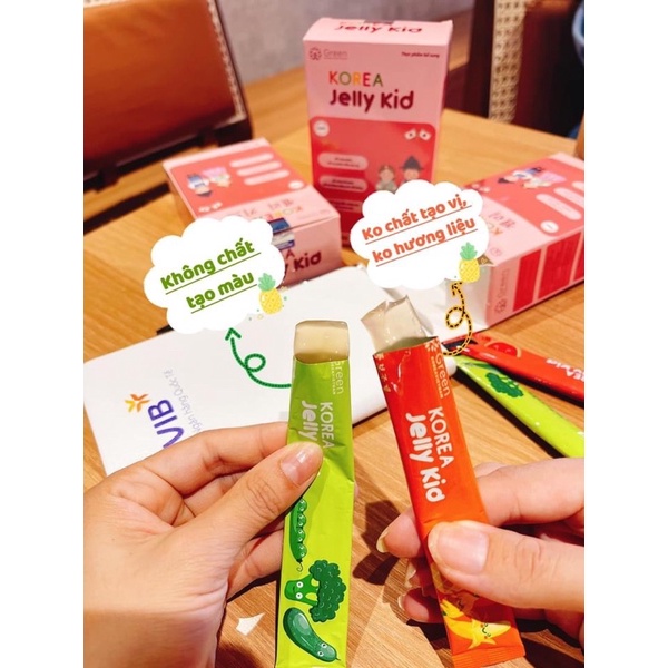 Thạch Hàn JENLLY KOREA bổ sung chất xơ, DHA, vitamin tổng hợp cho bé