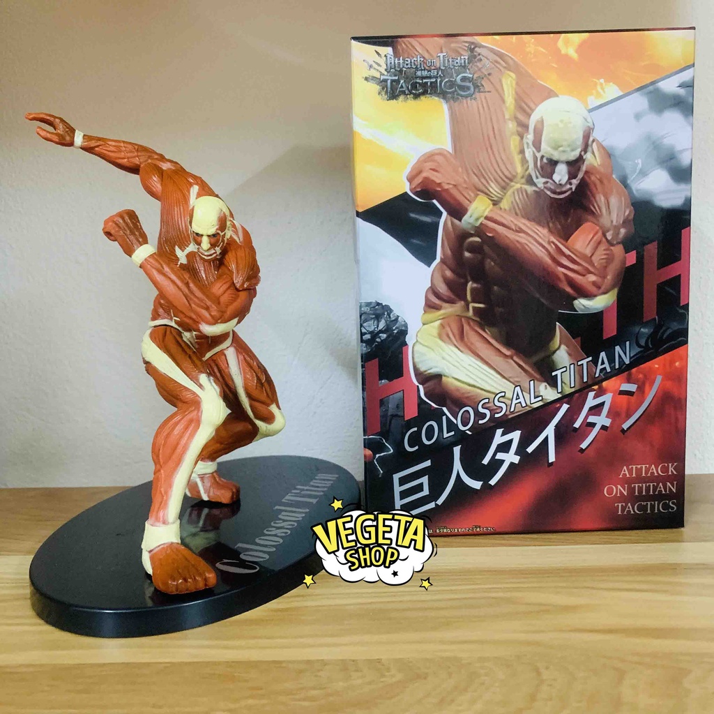 Mô hình Attack On Titan - Titan khổng lồ Colossal Titan - Armin Arlert Bertolt Hoover - Titan đại hình - Fullbox - 17cm