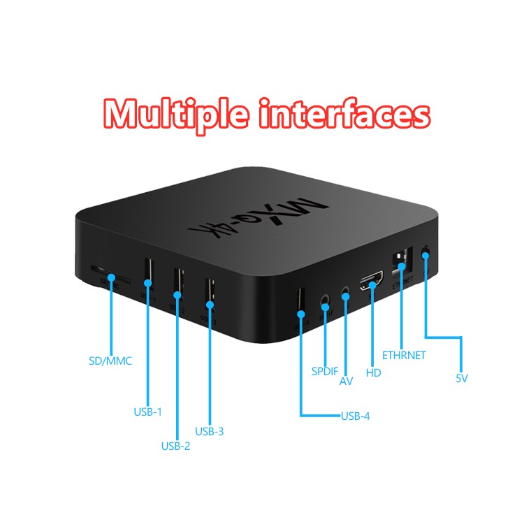 Bộ Thiết Bị Chuyển Đổi Tv Thường Thành Tv Thông Minh Mxq-4K Mxq4K Quad-Core Android 9.0 Ultra Hd 3d Player Smart Tv Box