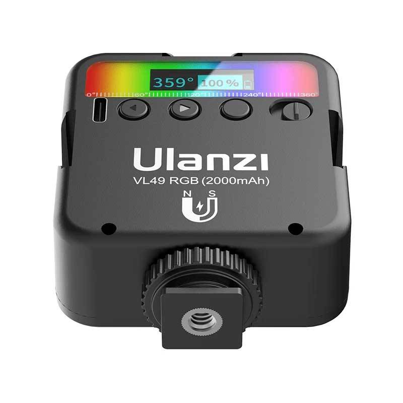Đèn led video VL49 RGB Ulanzi hỗ trợ đắc lực cho việc quay video tại nhà, vlog, phát livestream - Hàng chính hãng