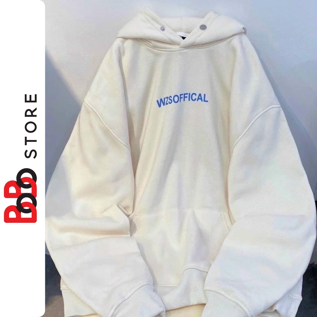 Áo Hoodie nỉ bông tay phồng in chữ WZSOFFICAL dành cho nam nữ - BoBo Store