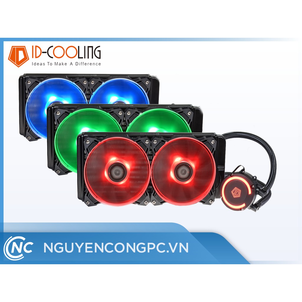 Tản Nhiệt Nước CPU ID-COOLING AURAFLOW X 240 RGB ( Mới, Chính Hãng, Thùy Minh phân phối )