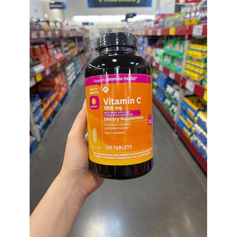 MEMBER'S MARK VITAMIN C 1000 MG WITH ROSE HIPS AND CITRUS BIOFLAVONOIDS HÀNG MỸ
