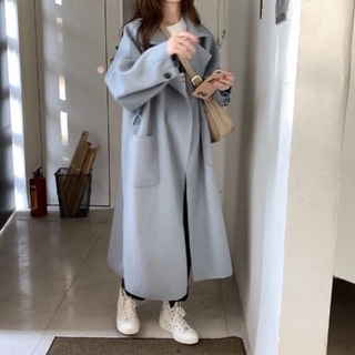 Order áo khoác nỉ dạ form rộng dài style hàn quốc