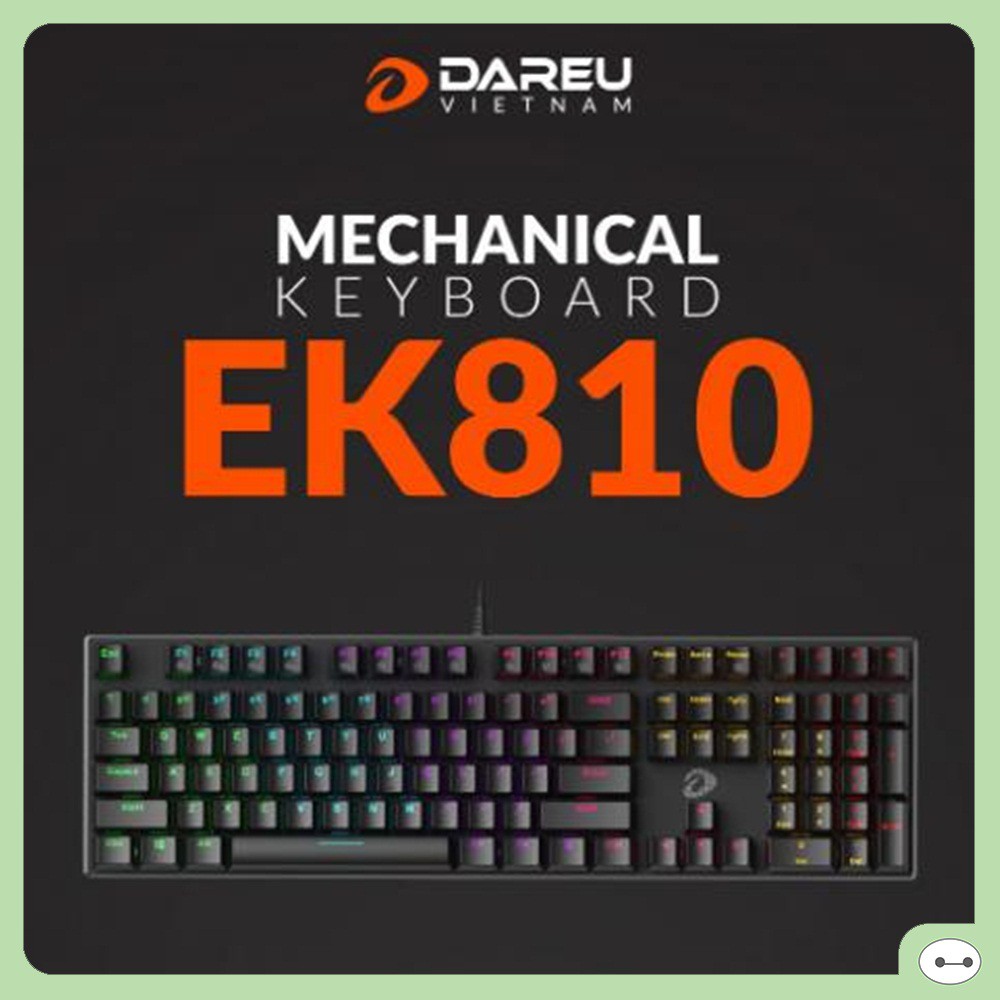 BÀN PHÍM CƠ DAREU EK810 108 KEYS HỒNG - ĐEN