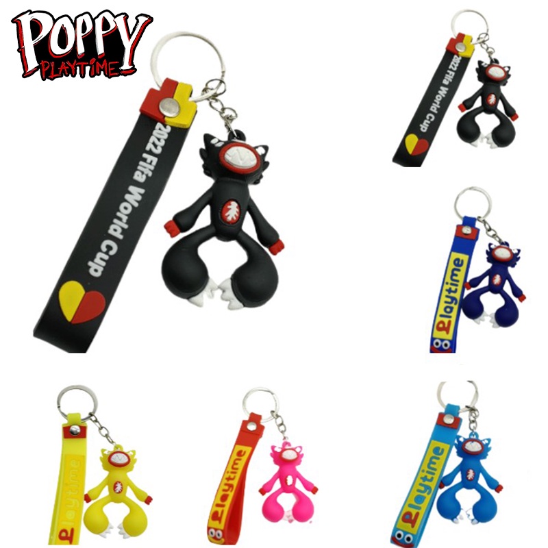 Móc khóa treo túi hình búp bê Poppy Playtime killy willy huggy wugg bằng nhựa PVC phù hợp làm quà tặng dễ thương cho bé