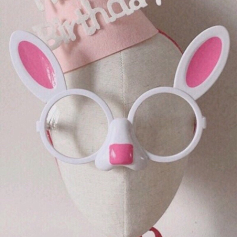 (Siêu cute) Bờm tai thỏ chữ Happy Birthday, Băng đô cài tóc, phụ kiện chụp hình Sinh nhật