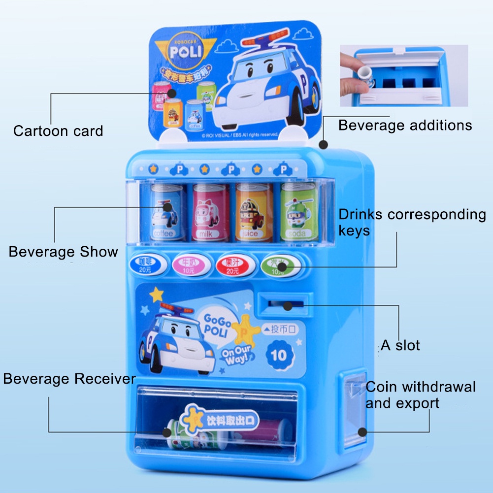 Đồ Chơi Máy Bán Nước Tự Động Mini Dành Cho Bé