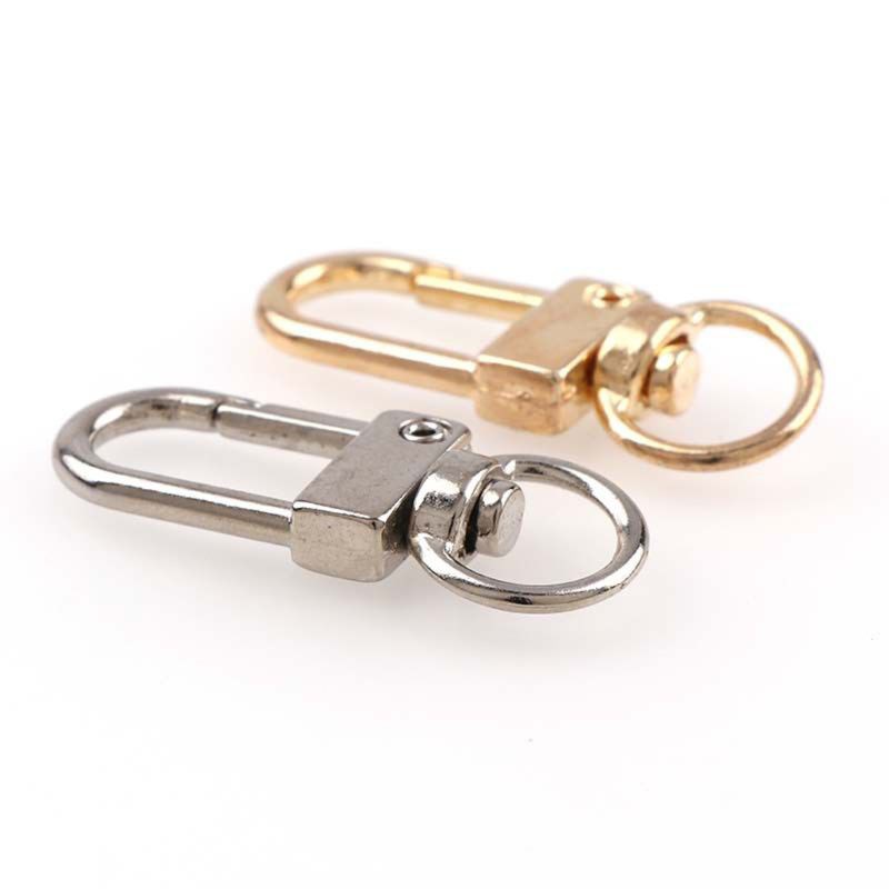 Set 5 móc khóa dạng xoay màu vàng / bạc làm trang sức