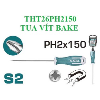 Tua vít bake (PH2-150mm) nâng cấp từ tht266 Total tht26ph2150