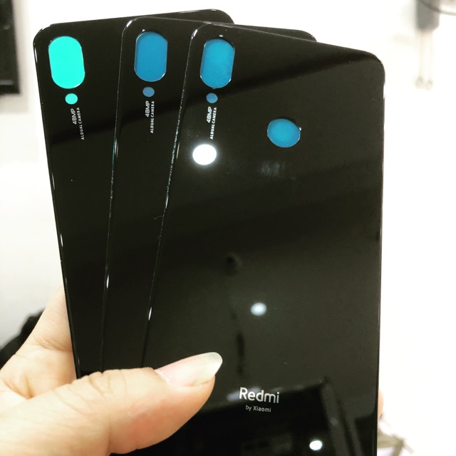 Lưng Redmi Note 7 zin Đen(tặng keo dán B7000)