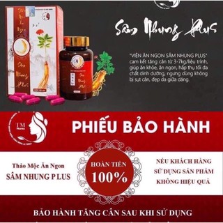 Sâm Nhung Plus tăng cân dành cho cơ địa gầy lâu năm liệu trình 60 viên