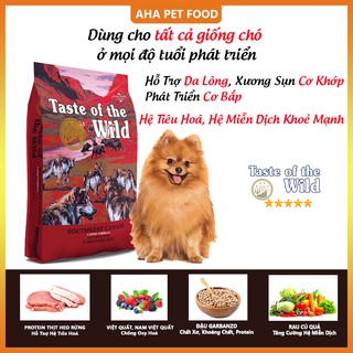 Thức Ăn Cho Chó Phốc Sóc Taste Of The Wild Bao 500g Southwest Canyon Thịt Heo Rừng, Trái Cây Rau Củ Quả