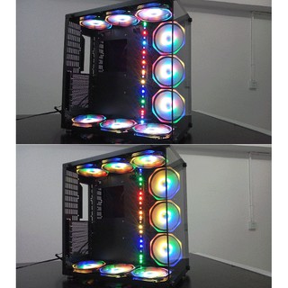 Quạt Coolmoon Led RGB V8 Plus