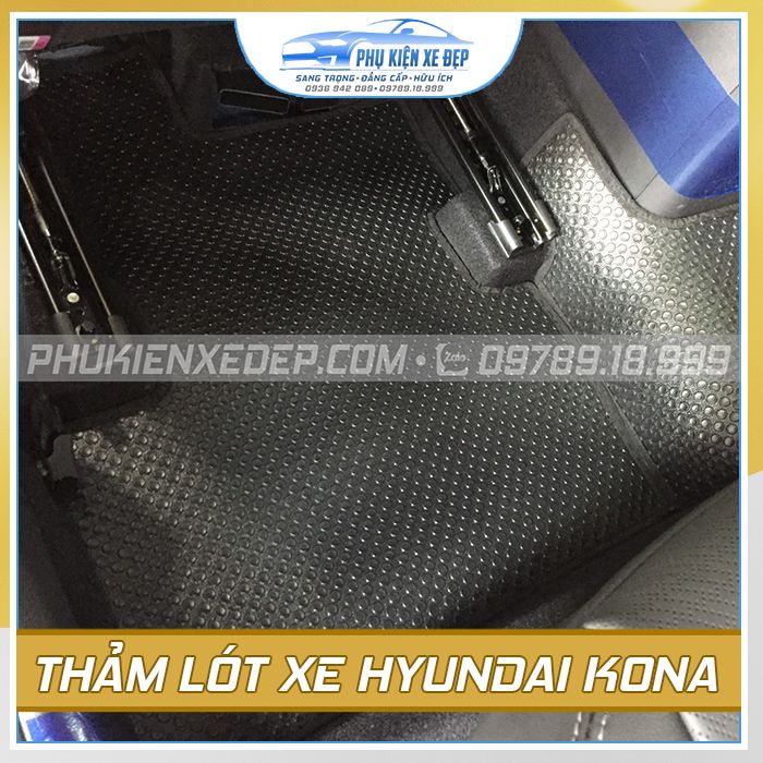 Thảm lót sàn ô tô KataCAO CẤP cao su Thái Lan xe Hyundai Sonata/Tucson/Santafe/Kona/I30/I20/Grand I10/Elantra/Accent