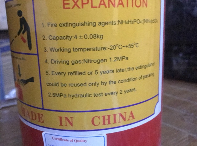 Bình chữa cháy bột MFLZ4 ABC.