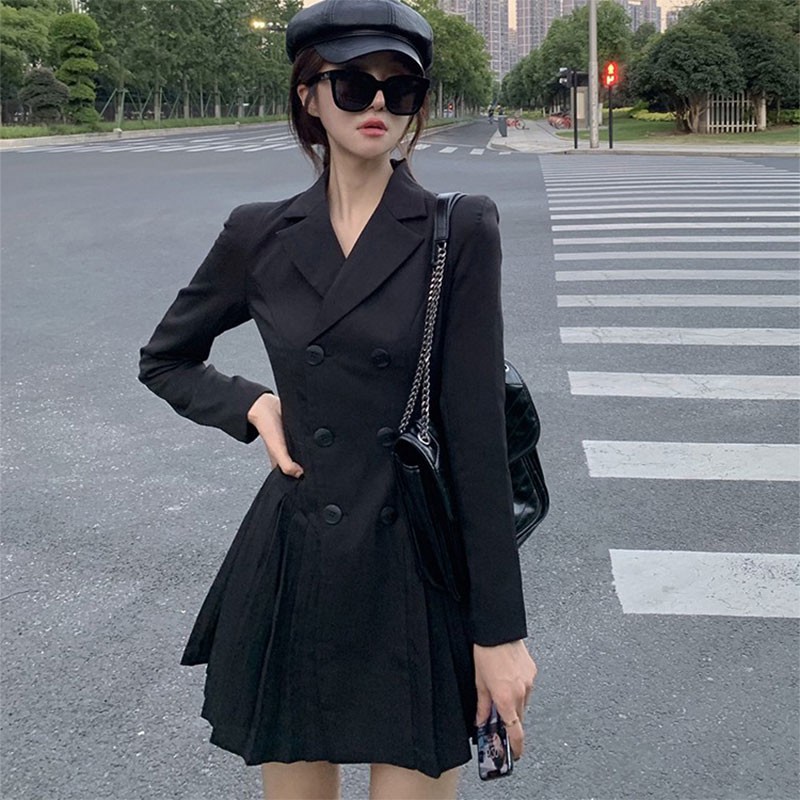 Váy giả vest đuôi xếp li chị đẹp Seo Ye Ji phim Điên Thì Có Sao