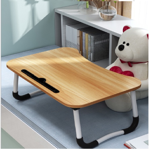 Bàn học gấp gọn có khe để máy tính bảng - bàn làm việc gỗ MDF đủ màu cao cấp