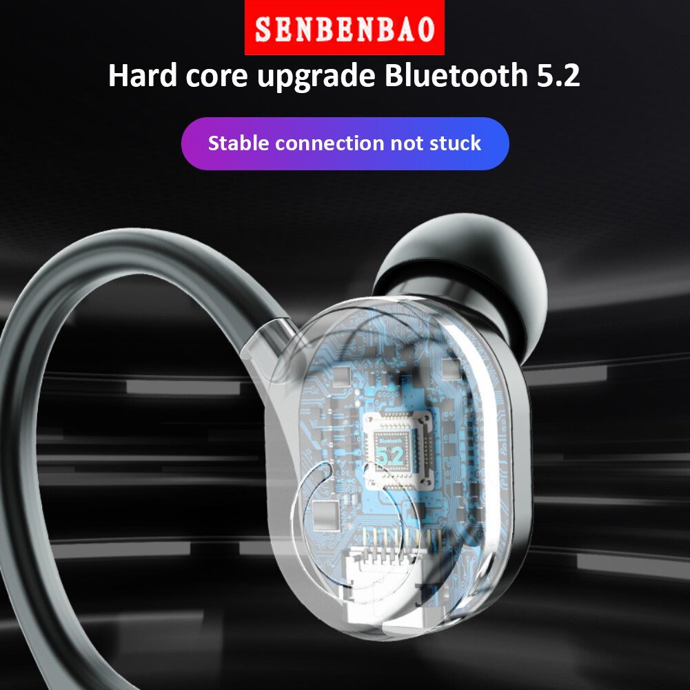 Tai Nghe Thể Thao Không Dây Bluetooth 5.2 Chống Nước Cảm Ứng SENBENBAO TW6 TWS Cho Android