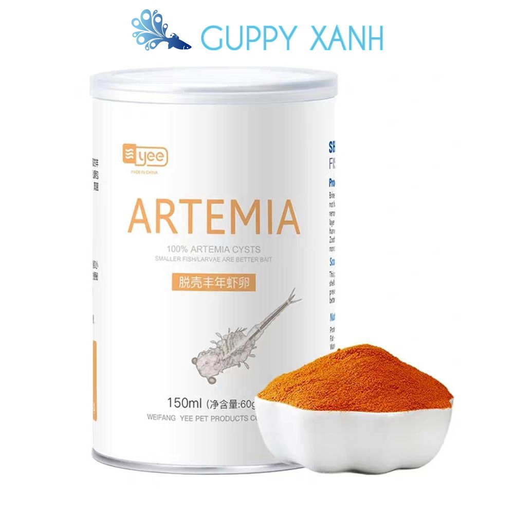 Artemia bột cho ăn trực tiếp không cần ấp , Thức ăn cân bằng dinh dưỡng cho cá cảnh