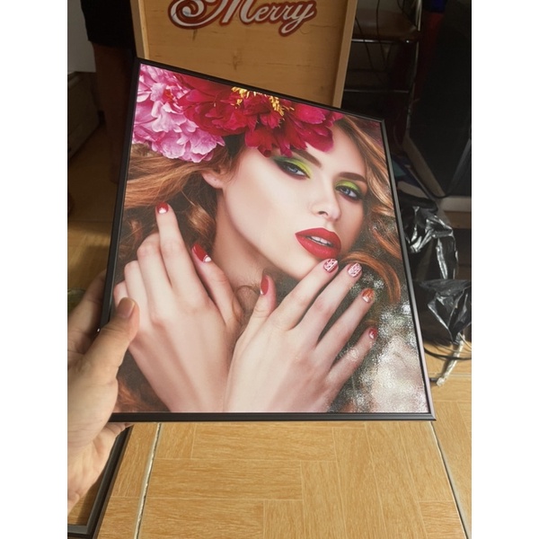 BỘ 3 TRANH NAIL TREO TƯỜNG SANG TRỌNG HIỆN ĐẠI CHO SPA - SALON NAIL