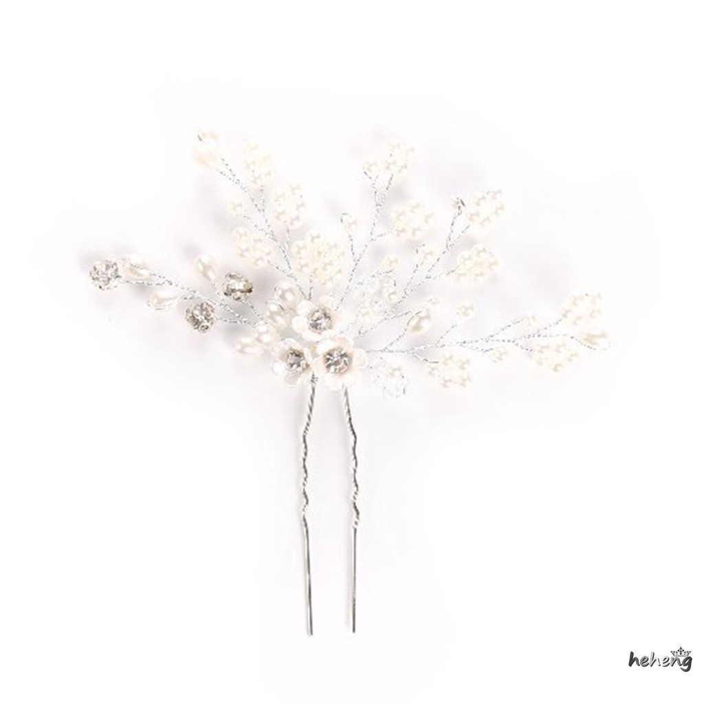 Trâm Cài Tóc Đính Đá Ngọc Trai Thủ Công Thời Trang Công Sở Cho Nữ