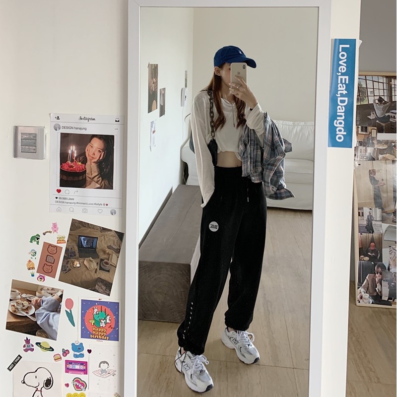 Emily Shop - Quần Thun Jogger 🦋 Quần Jogger Chữ Thêu Bus 3 Màu 🦋