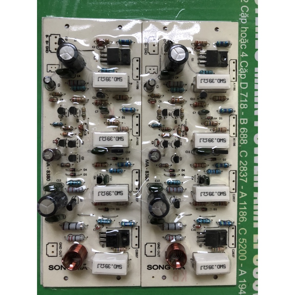 BO MẠCH AMPLY CÔNG SUẤT 8 SÒ 380W