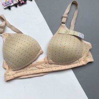 Áo ngực cho con bú mở cúc chấm bi MS558