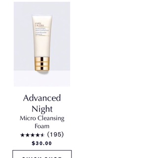 Sữa rửa mặt Estee Lauder Advanced Night Micro Cleansing Foam 30ml