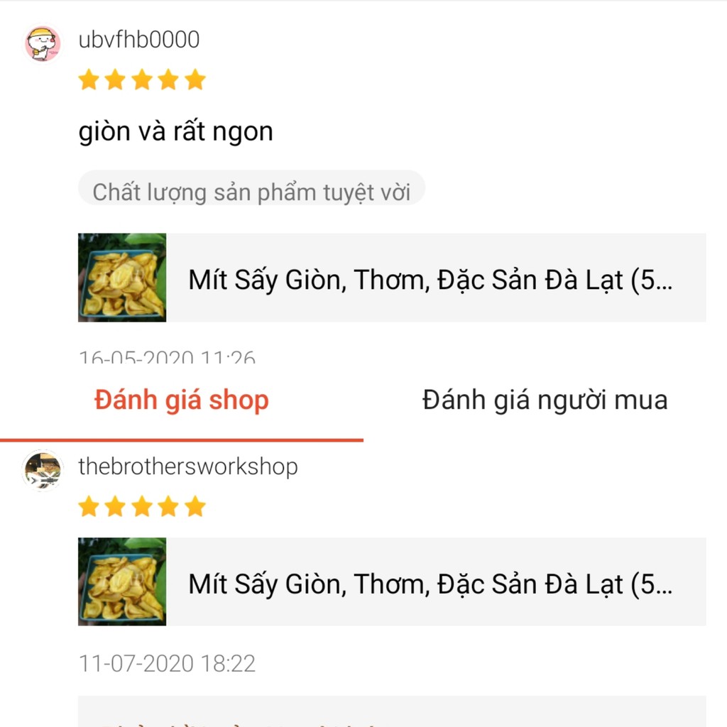 Mít sấy 160g TALAD FOOD, đồ ăn vặt Sài Gòn, chuẩn vị thơm ngon giá rẻ