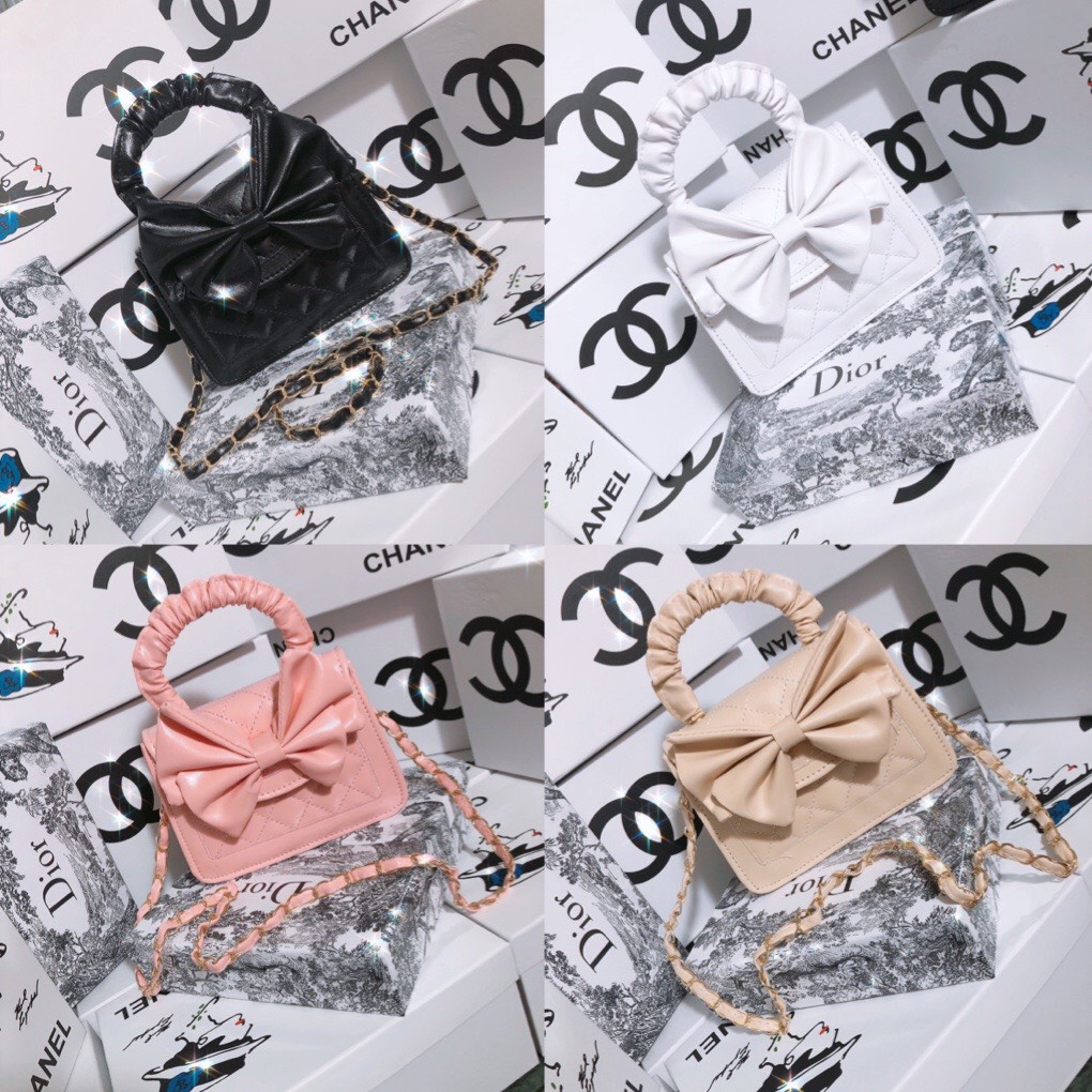 Túi nữ có quai bèo nhúm cầm tay, kèm dây luôn đeo chéo, kèm nơ siêu xinh, đẹp. Phong cách trẻ trung Hàn Quốc, điệu đà