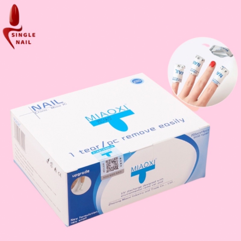 Ủ tẩy Gel/Bột hộp 200 miếng ủ phá gel nhanh ,an toàn,hiệu quả nhanh không cần axetone