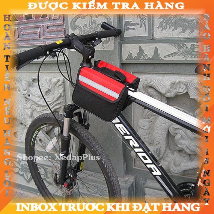 Túi đeo xe đạp đa năng treo khung sườn xe đạp đựng điện thoại, đồ dùng cao cấp màu trơn nguyenha