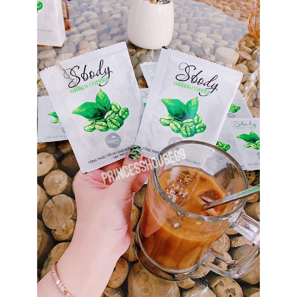 giảm cân khử mỡ cafe sbody green tea