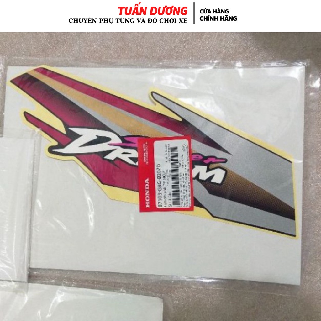 Tem Dream Honda Việt Đời Đầu Chuẩn Zin [ Chính Hãng ] , Tem Hàng Đẹp Cao Cấp Lắp Được Cả Dream Thái Và Dream Việt
