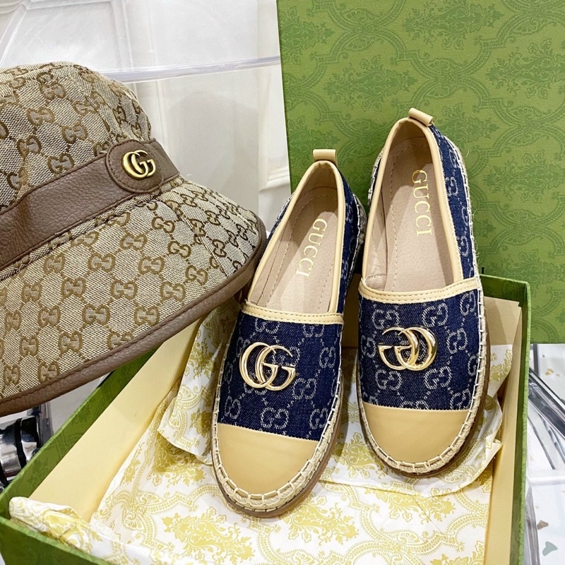 Giày slipon G c bò pha mũi fullbox