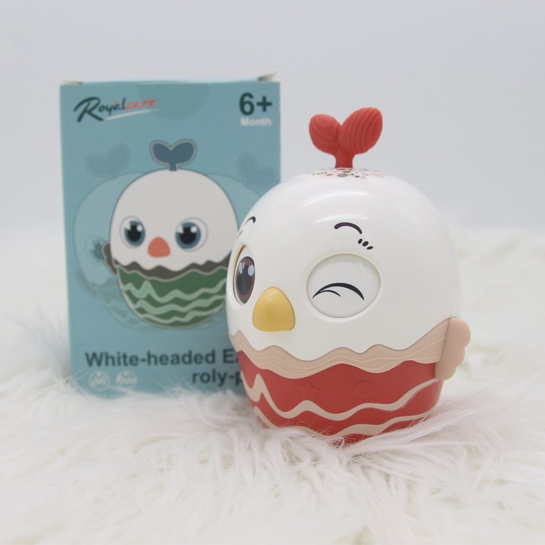 [ẢNH THẬT + VIDEO]  Đồ chơi lật đật cho bé Royalcare hình quả trứng dễ thương kêu leng keng