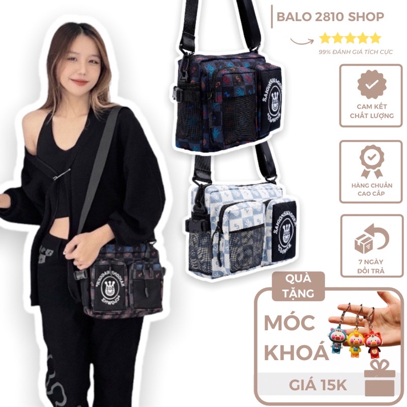 Túi Đeo Chéo Local Brand Satchel Clownz x SGS Unisex Ulzzang( Tặng Kèm Móc Khoá )