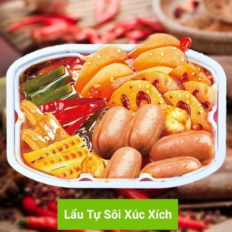 Lẩu tự sôi xúc xích
