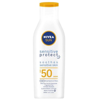 CHỐNG NẮNG BODY CHO DA NHẠY CẢM - NIVEA SUN SENSITIVE PROTECT SUNSCREEN LOTION SPF50 – 200ML