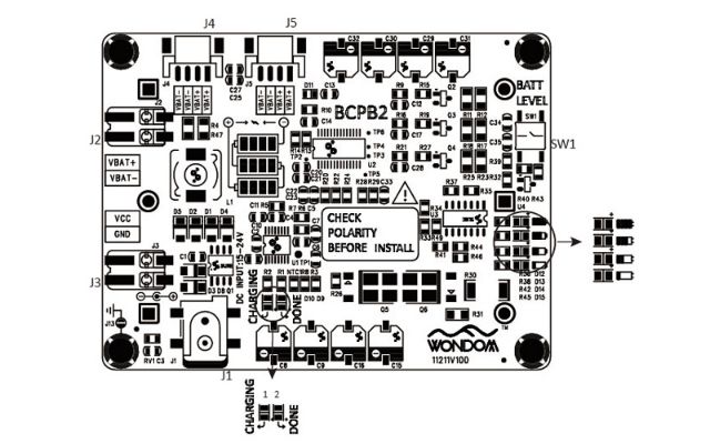 SURE WONDOM BCPB2 | Mạch BMS sạc MTTP và bảo vệ pin 3s 18650