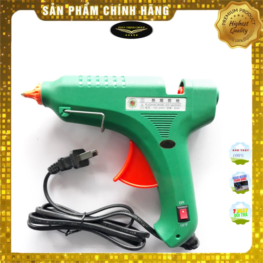 Súng Bắn Keo Nến Điện 25W - 60W Hiệu Berrylion  Chính Hãng, Máy Bắn Keo Silicon Cây Nhỏ - Cây Lớn