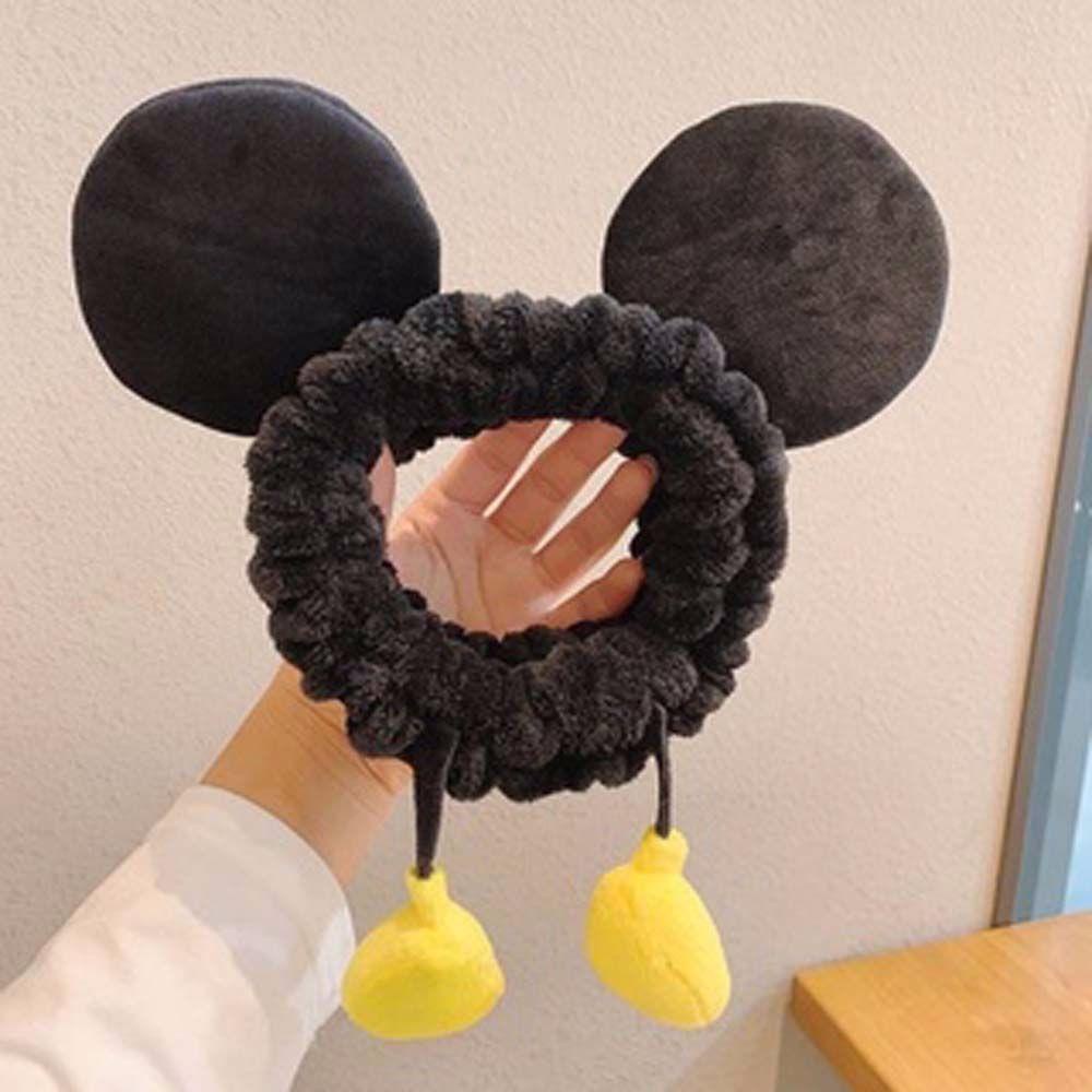 LILYES Băng Đô Cài Tóc Hình Tai Chuột Mickey / Minnie Xinh Xắn