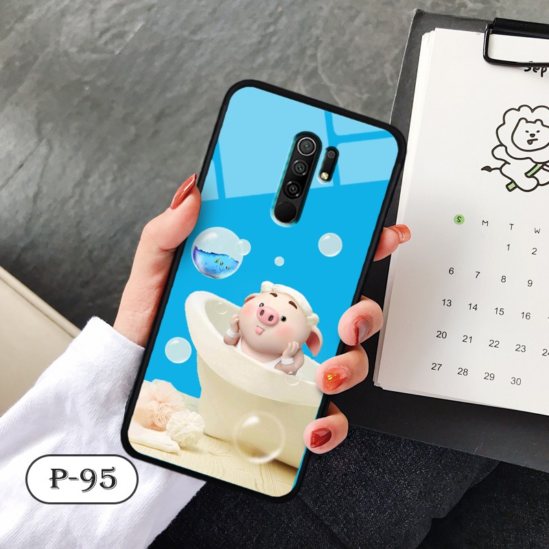 Ốp kính in hình cute Xiaomi Redmi 9