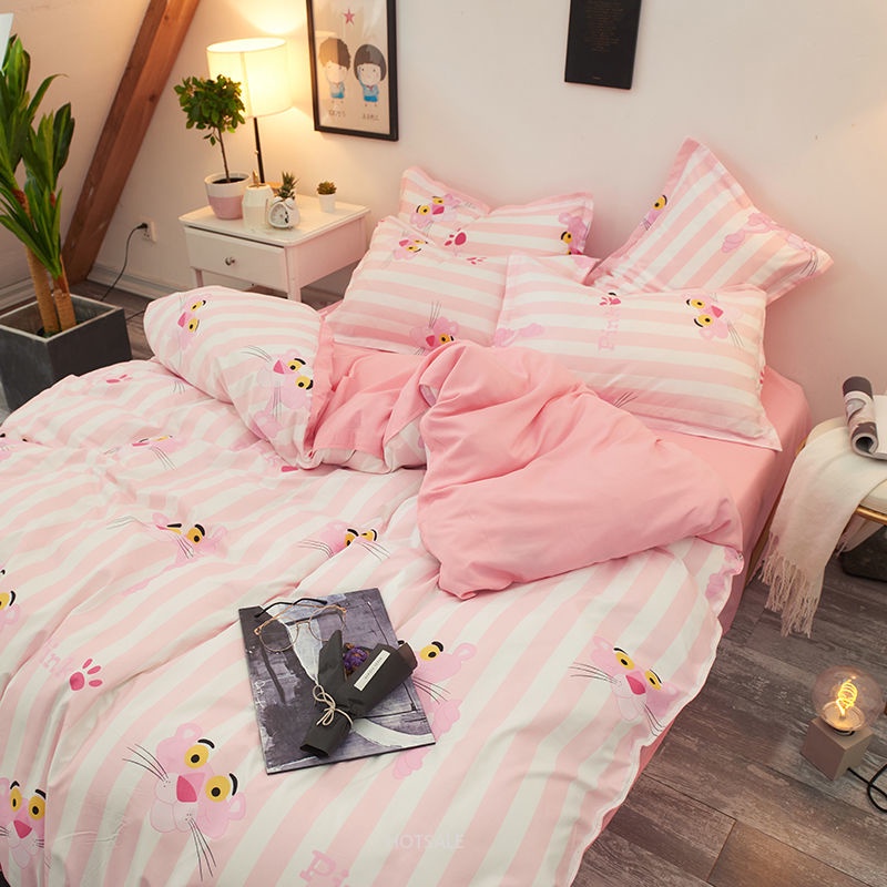 Bộ chăn ga và vỏ gối 4 trong 1 xinh xắn