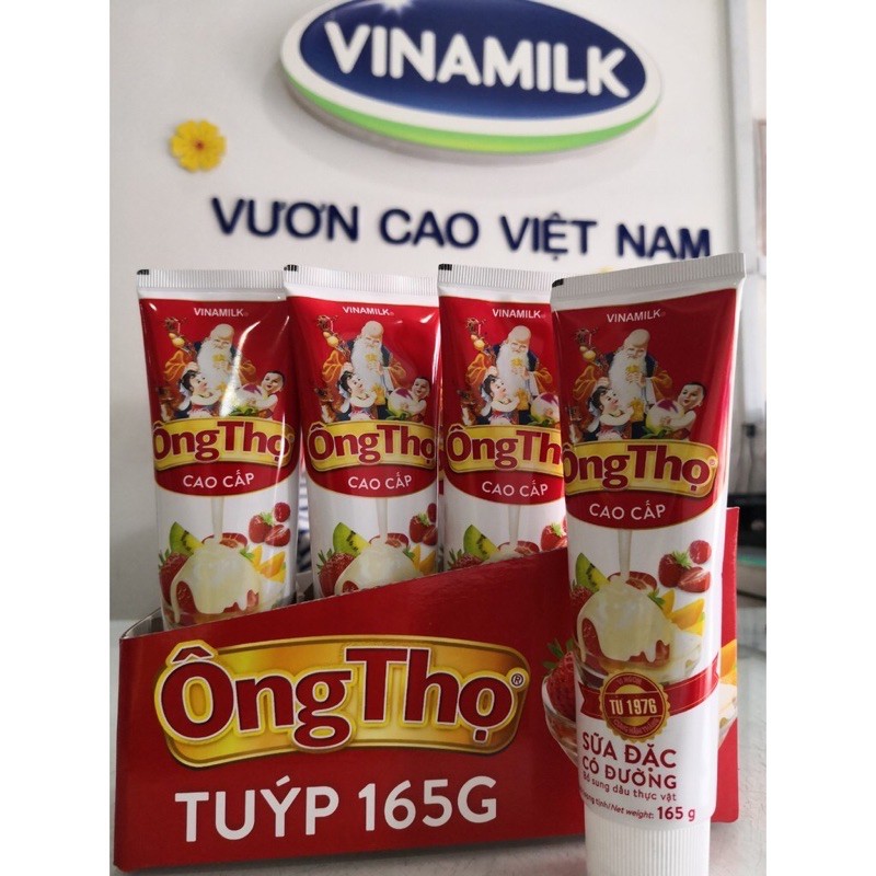 Sữa đặc tuýp ông thọ 165g dạng kem đánh răng tiện lợi