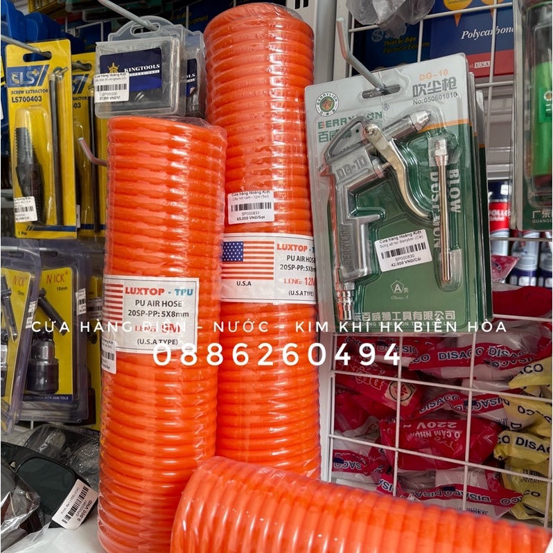DÂY HƠI XOẮN CHO MÁY NÉN KHÍ LUXTOP