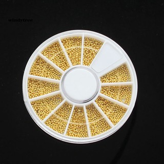 LB♥3D Nail Art Decorations Metal Beads Wheel Glitter Decal DIY Studs Manicure Tools